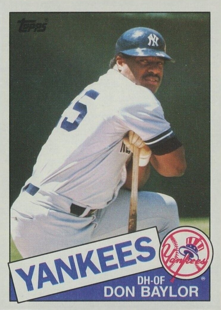1985 Topps Don Baylor #70 Baseball Card