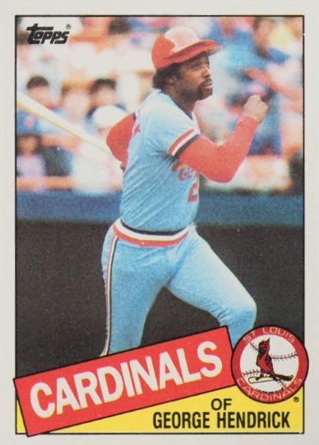 1985 Topps George Hendrick #60 Baseball Card
