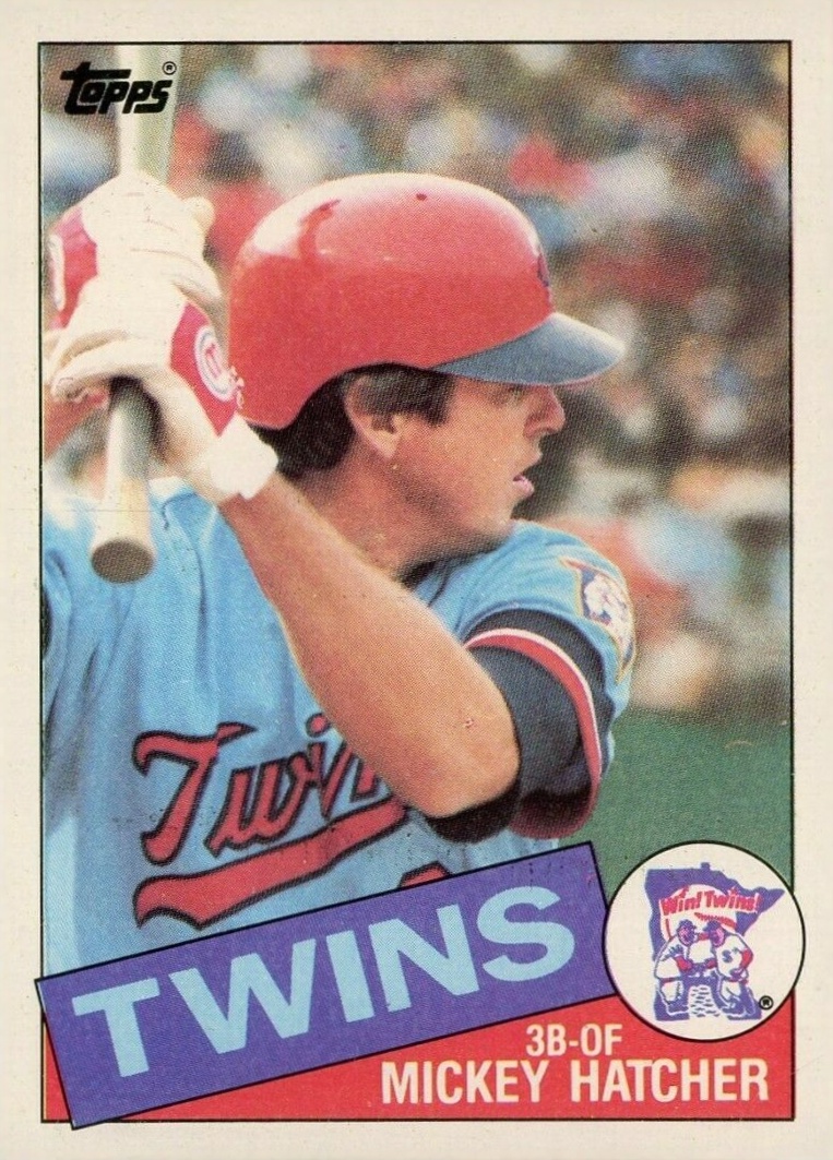 1985 Topps Mickey Hatcher #18 Baseball Card