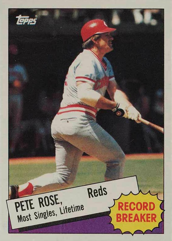 1985 Topps Pete Rose #6 Baseball Card