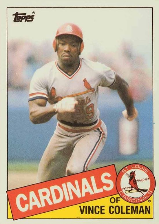 1985 Topps Traded Tiffany Vince Coleman #24T Baseball Card