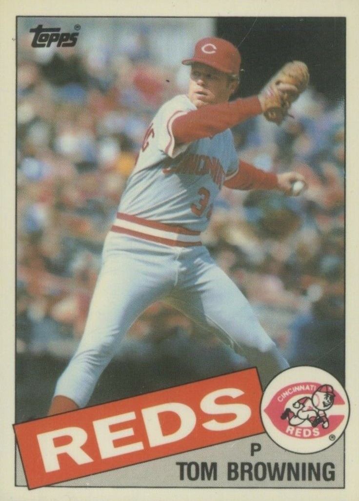 1985 Topps Traded Tiffany Tom Browning #11T Baseball Card
