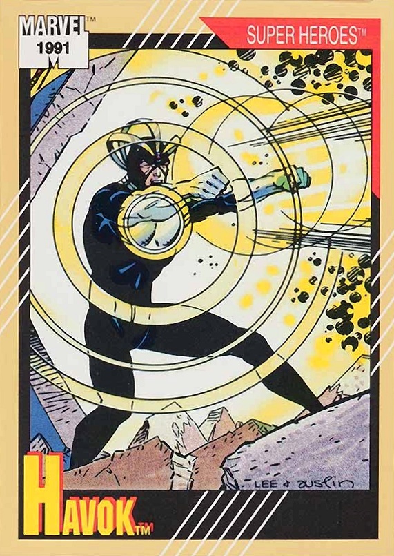 1991 Marvel Universe Havok #27 Non-Sports Card