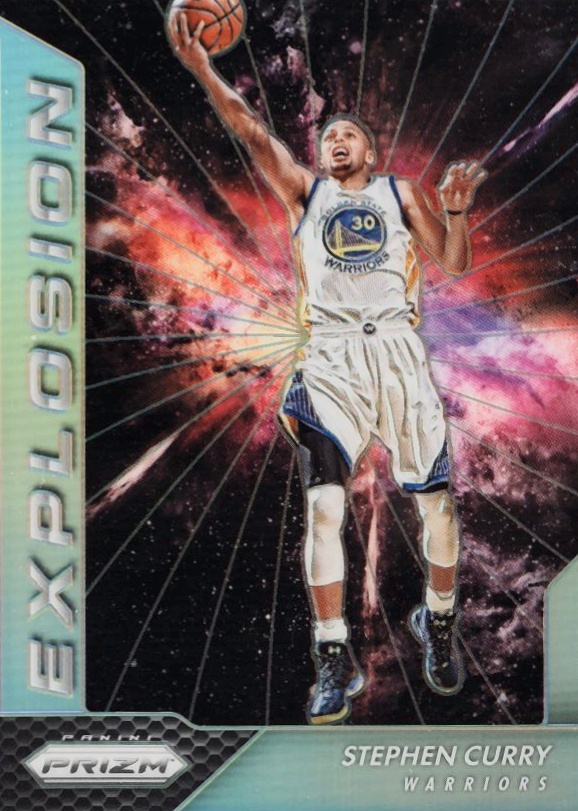 2016 Panini Prizm Explosion Stephen Curry #17 Basketball Card