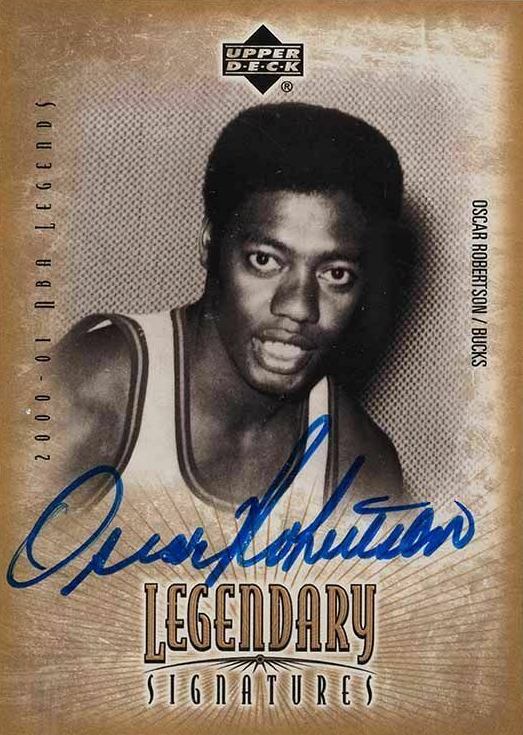 2000 Upper Deck Legends Legendary Signatures Oscar Robertson #OR Basketball Card