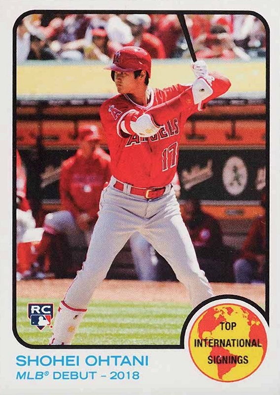 2018 Topps Throwback Thursday Shohei Ohtani #61 Baseball Card