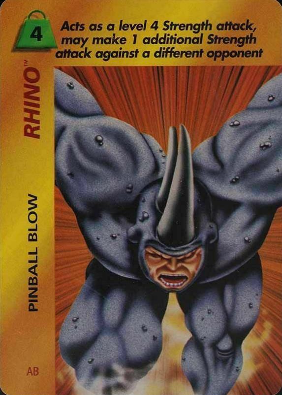 1995 Marvel Overpower Rhino # Non-Sports Card