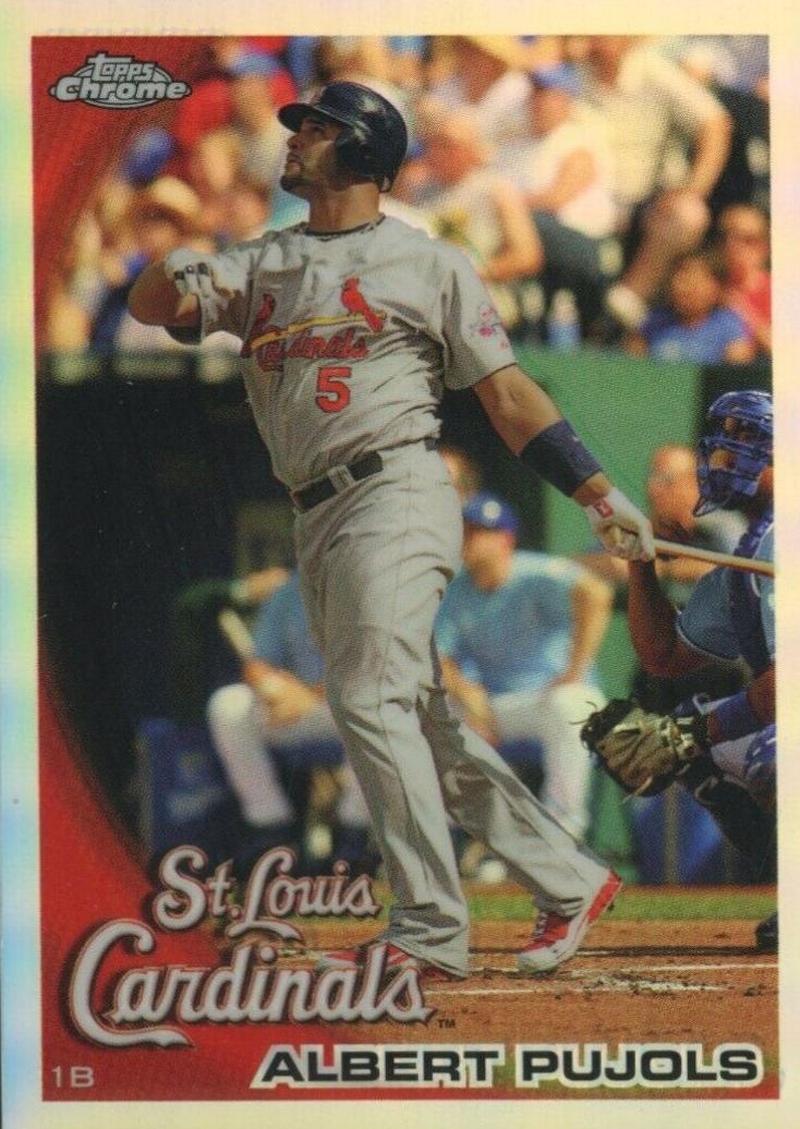 2010 Topps Chrome Albert Pujols #32 Baseball Card