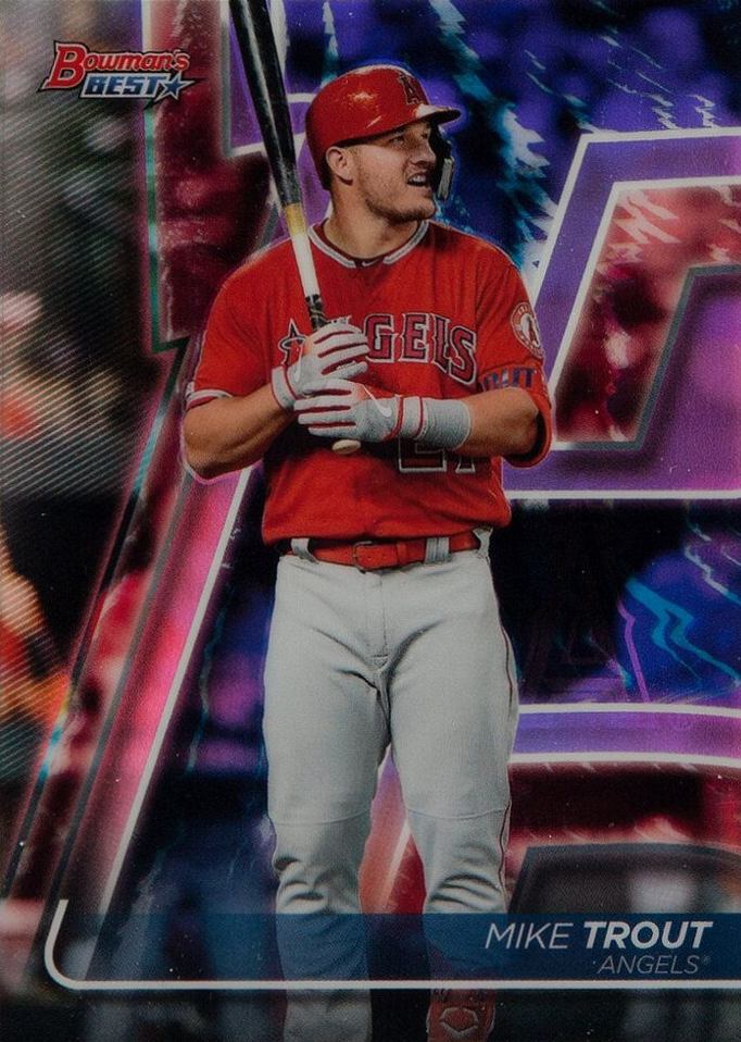 2020 Bowman's Best Mike Trout #2 Baseball Card