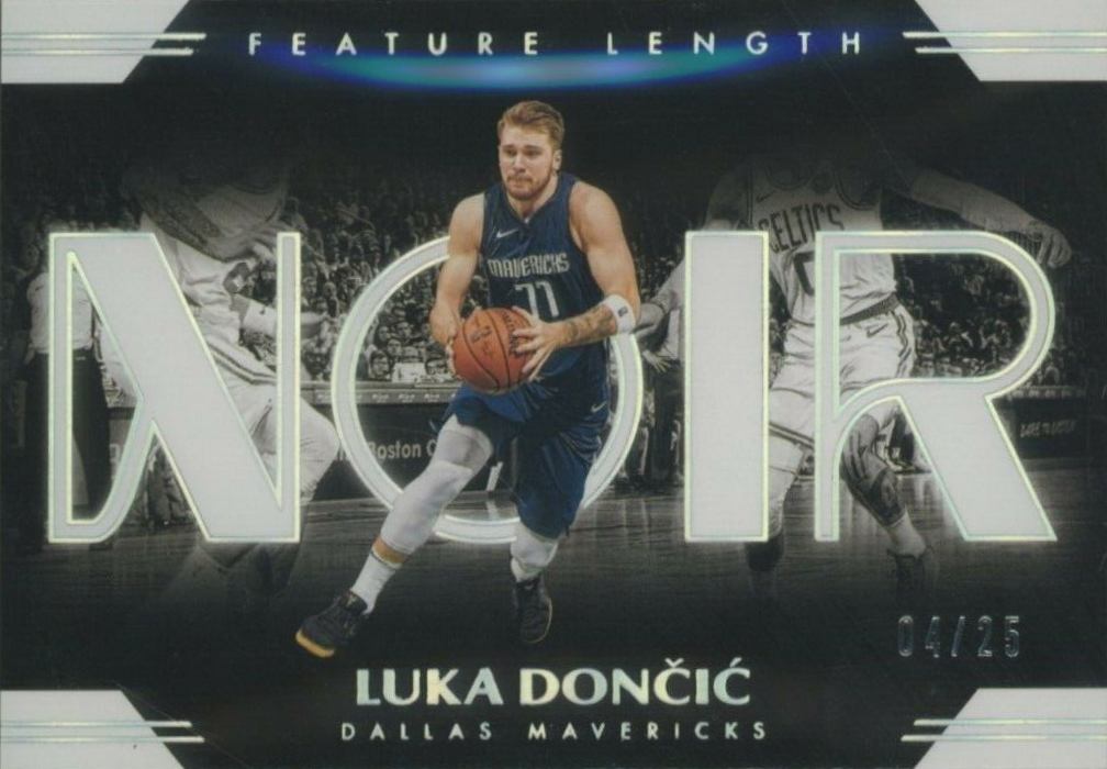 2019 Panini Noir Luka Doncic #254 Basketball Card