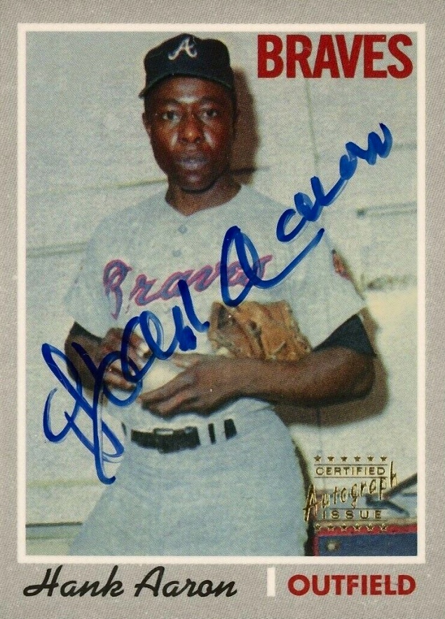 2000 Topps Hank Aaron 1970 Topps Reprint #17 Baseball Card