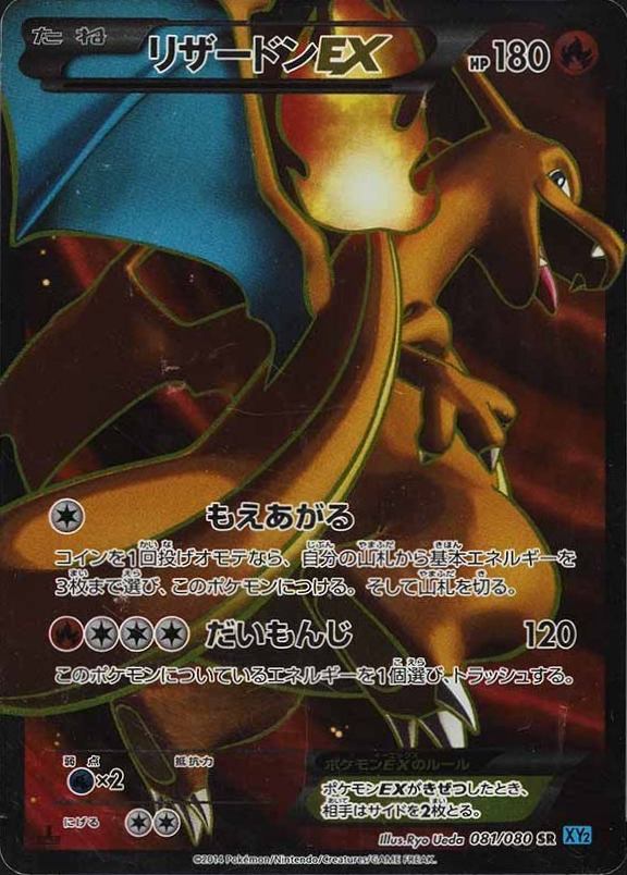 2014 Pokemon Japanese XY Wild Blaze Full Art/Charizard EX #081 TCG Card