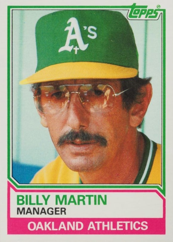 1983 Topps Billy Martin #156 Baseball Card