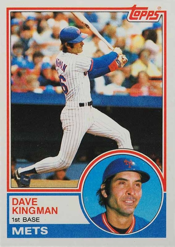 1983 Topps Dave Kingman #160 Baseball Card