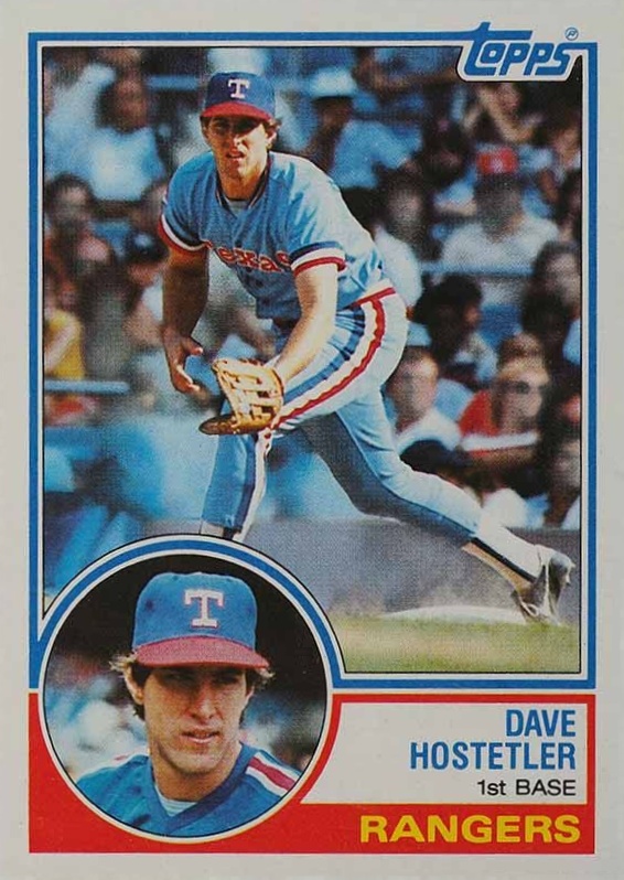 1983 Topps Dave Hostetler #584 Baseball Card