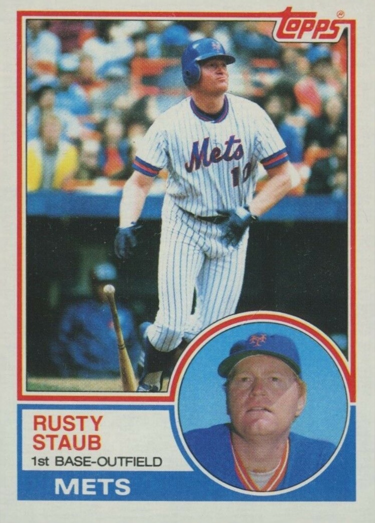 1983 Topps Rusty Staub #740 Baseball Card