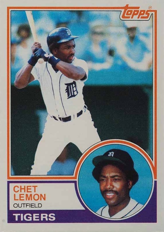 1983 Topps Chet Lemon #727 Baseball Card
