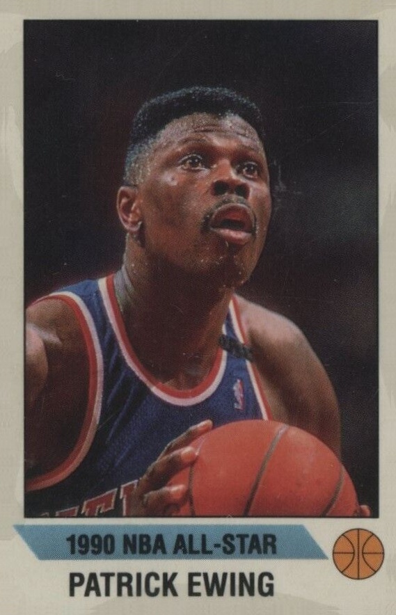 1990 Panini Sticker Patrick Ewing #I Basketball Card