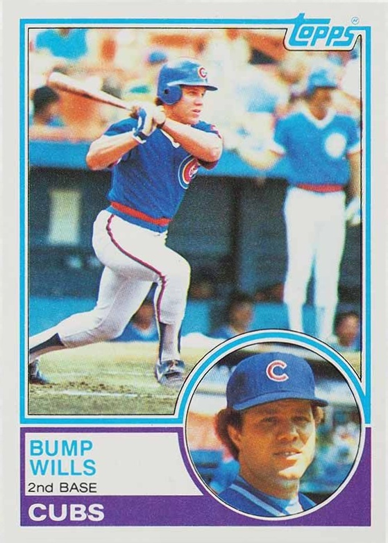 1983 Topps Bump Wills #643 Baseball Card