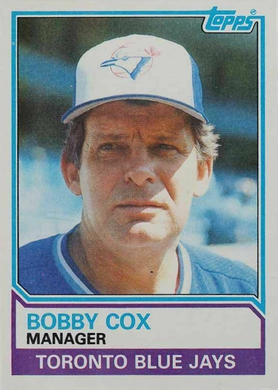 1983 Topps Bobby Cox #606 Baseball Card
