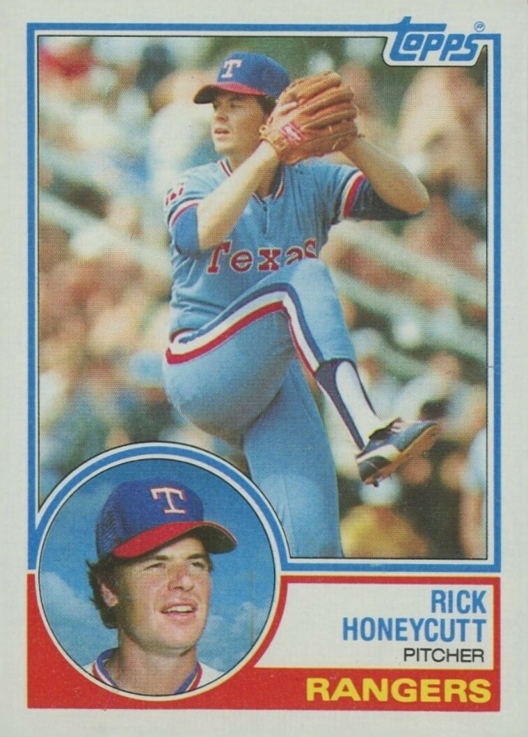 1983 Topps Rick Honeycutt #557 Baseball Card