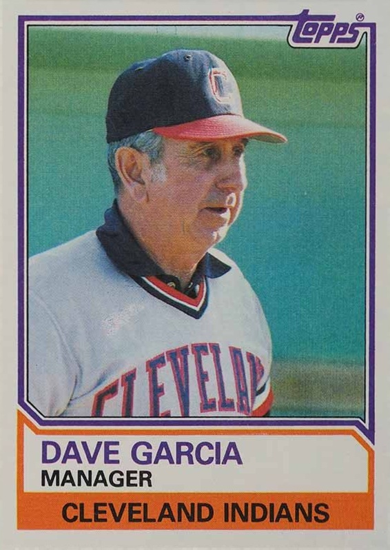 1983 Topps Dave Garcia #546 Baseball Card