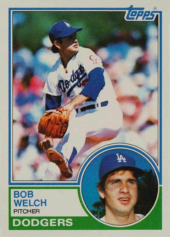 1983 Topps Bob Welch #454 Baseball Card