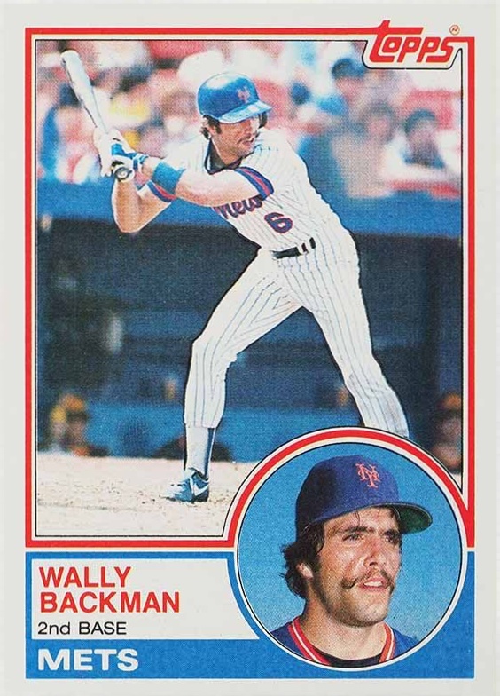 1983 Topps Wally Backman #444 Baseball Card