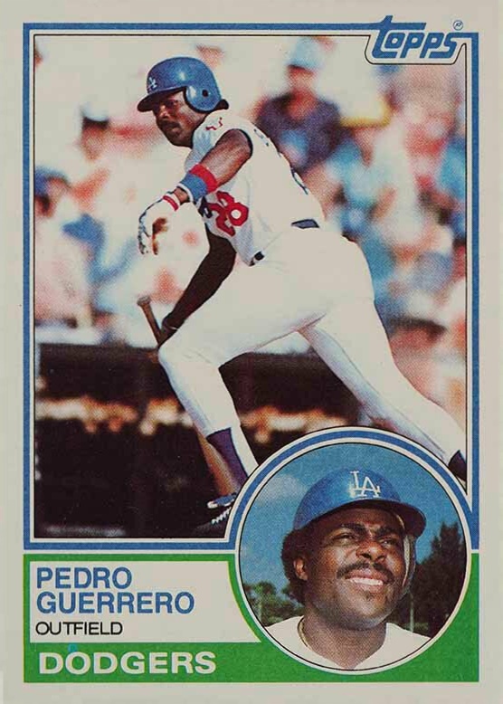 1983 Topps Pedro Guerrero #425 Baseball Card