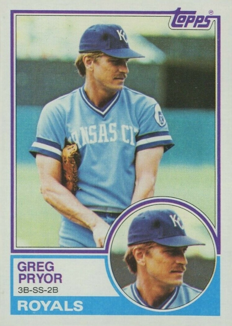 1983 Topps Greg Pryor #418 Baseball Card