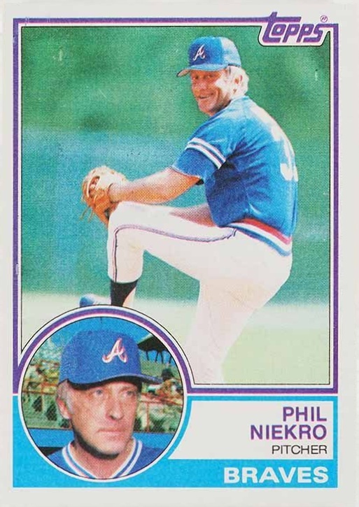 1983 Topps Phil Niekro #410 Baseball Card