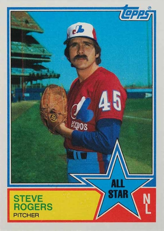 1983 Topps Steve Rogers #405 Baseball Card