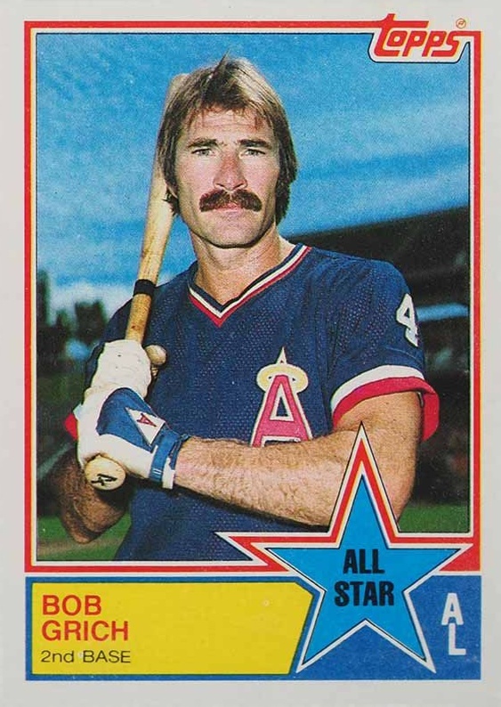 1983 Topps Bob Grich #387 Baseball Card