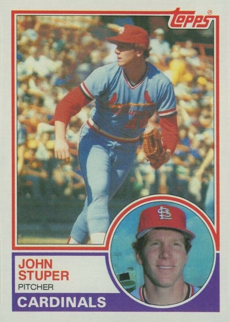 1983 Topps John Stuper #363 Baseball Card