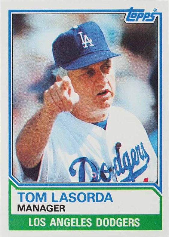 1983 Topps Tom Lasorda #306 Baseball Card