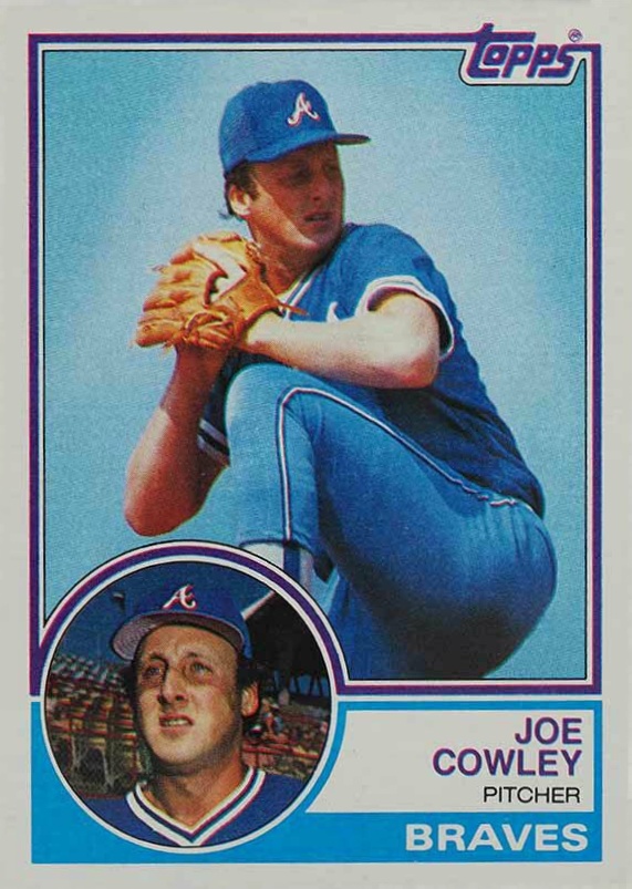 1983 Topps Joe Cowley #288 Baseball Card