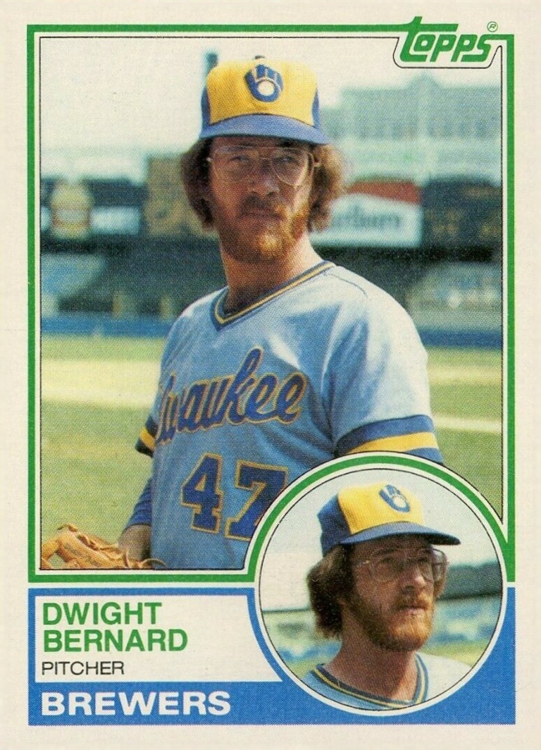 1983 Topps Dwight Bernard #244 Baseball Card