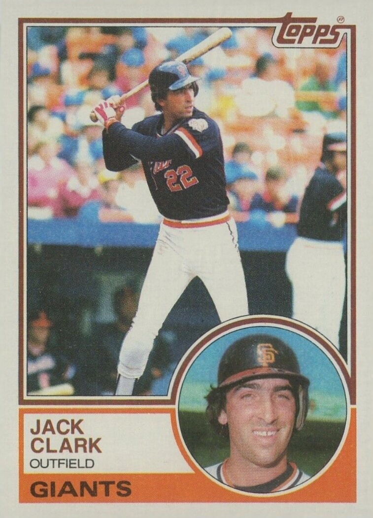 1983 Topps Jack Clark #210 Baseball Card