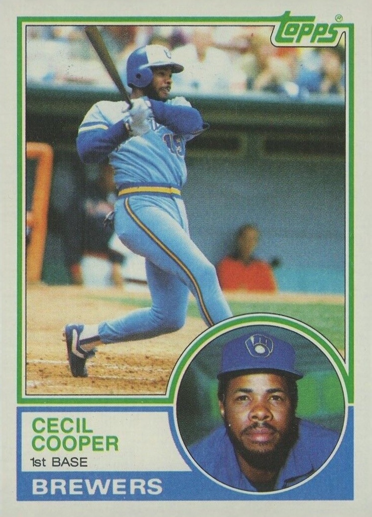 1983 Topps Cecil Cooper #190 Baseball Card