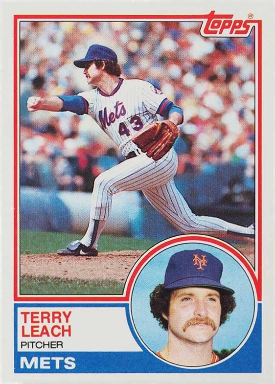 1983 Topps Terry Leach #187 Baseball Card