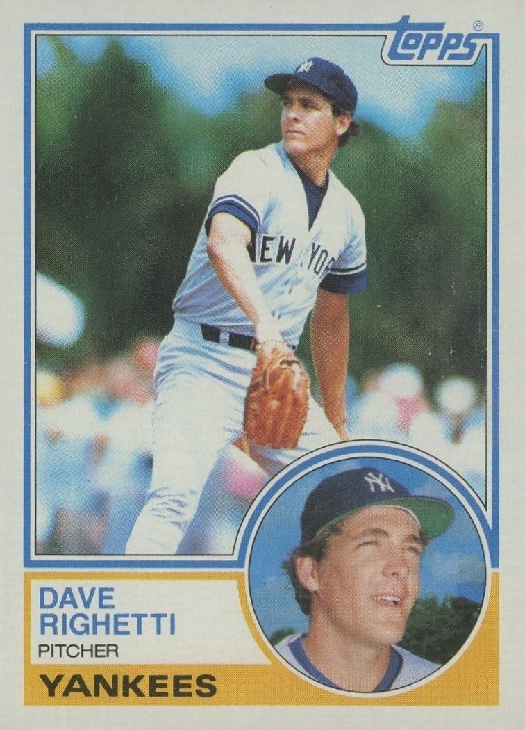 1983 Topps Dave Righetti #176 Baseball Card