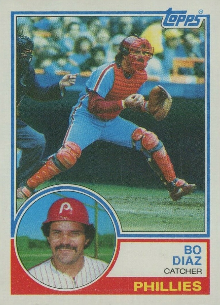 1983 Topps Bo Diaz #175 Baseball Card