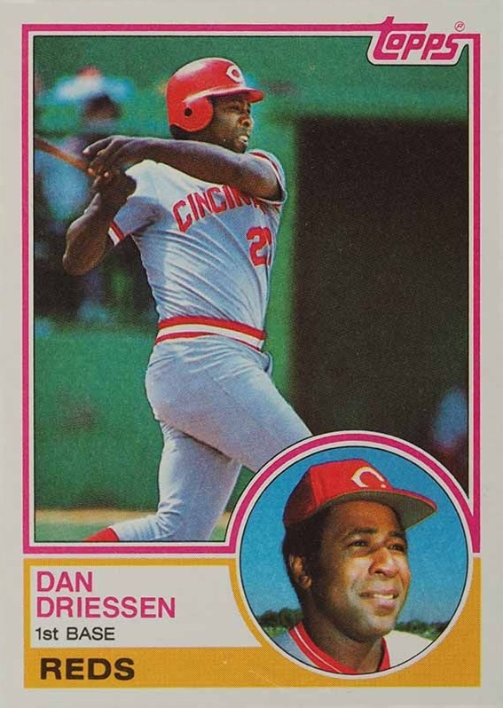 1983 Topps Dan Driessen #165 Baseball Card