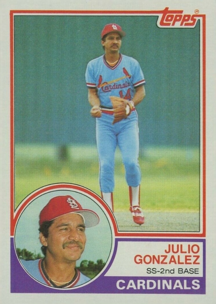 1983 Topps Julio Gonzalez #74 Baseball Card