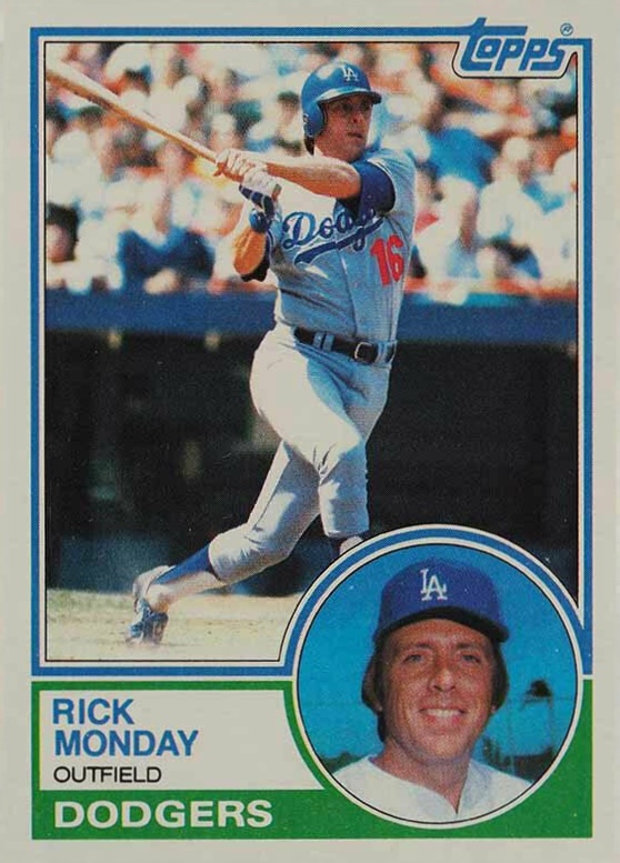 1983 Topps Rick Monday #63 Baseball Card