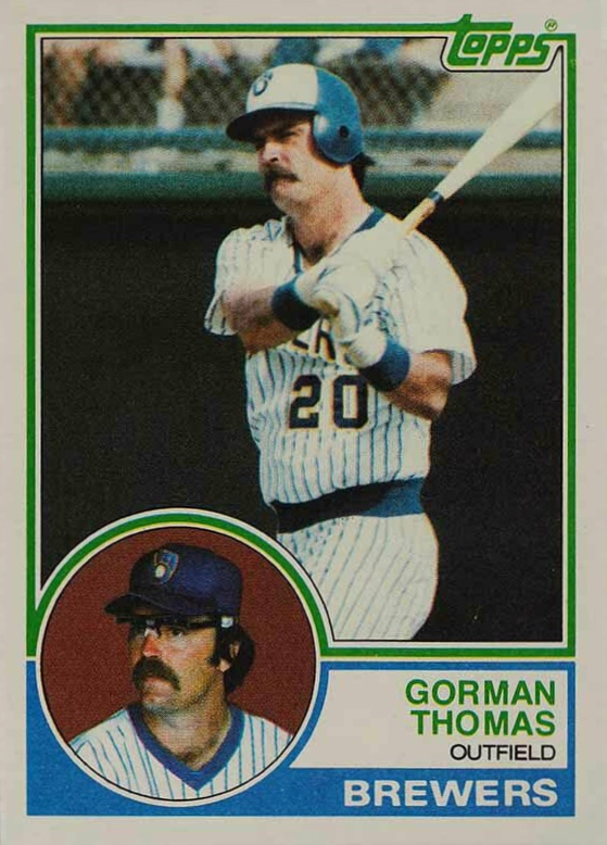 1983 Topps Gorman Thomas #10 Baseball Card
