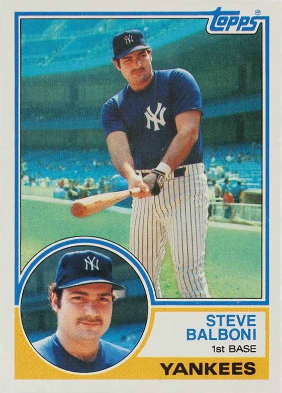 1983 Topps Steve Balboni #8 Baseball Card