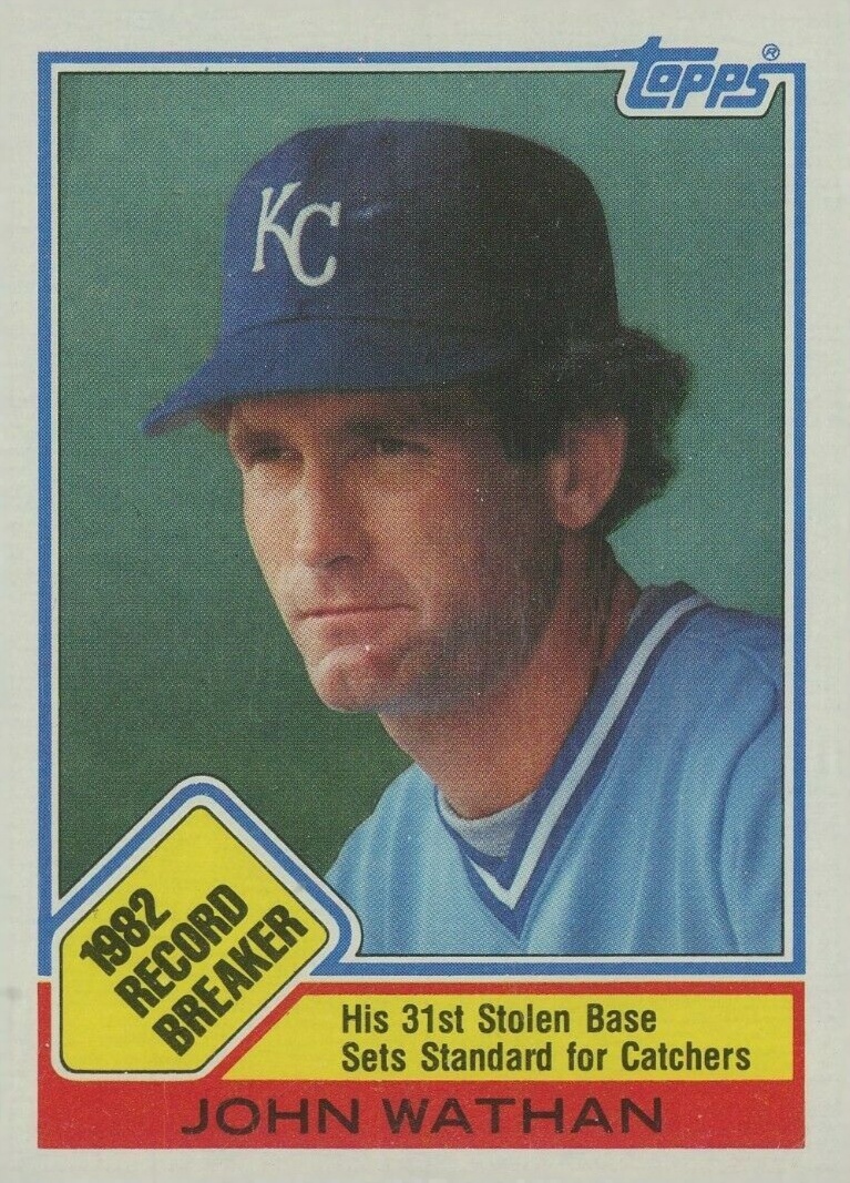 1983 Topps John Wathan #6 Baseball Card