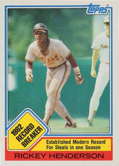 1983 Topps Rickey Henderson #2 Baseball Card