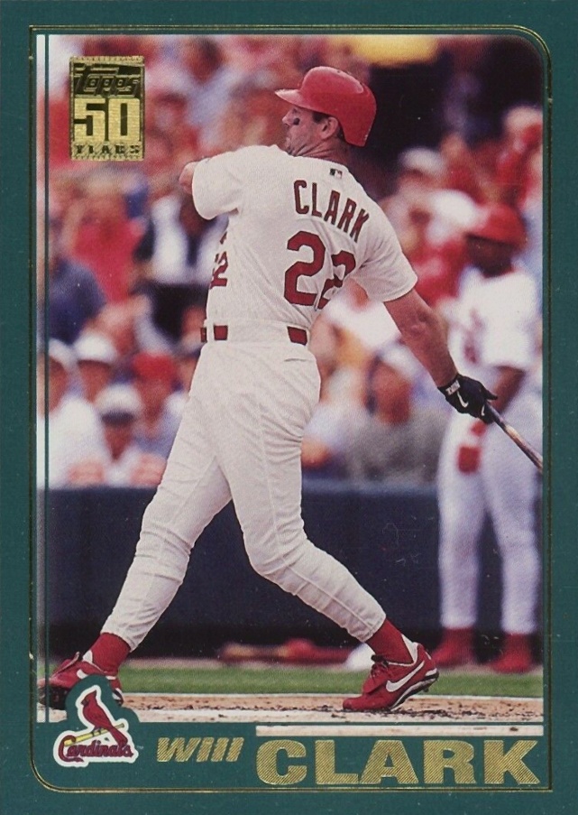 2001 Topps Will Clark #104 Baseball Card